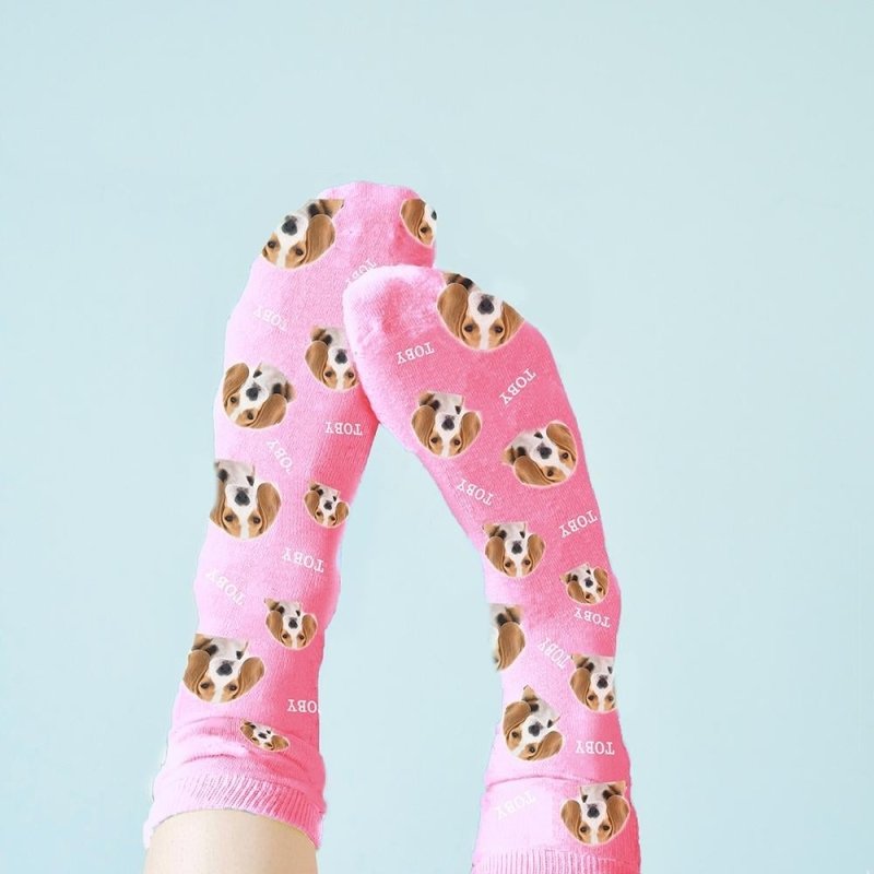 Pure Essence Greetings Personalised Pet Photo Socks - Women's Socks - British D'sire