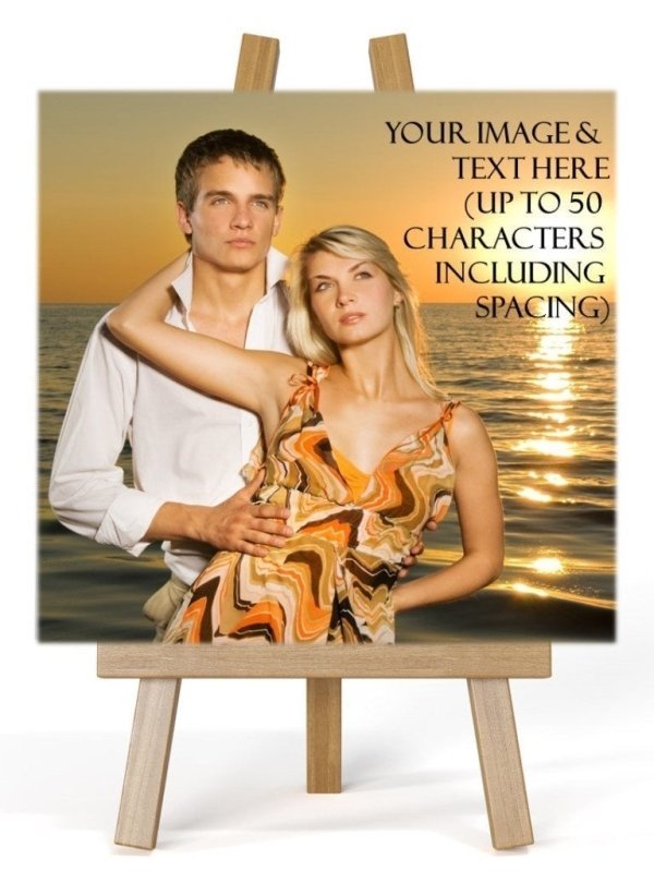 Pure Essence Greetings Personalised Photo Easel Plaque - Signs & Plaques - British D'sire