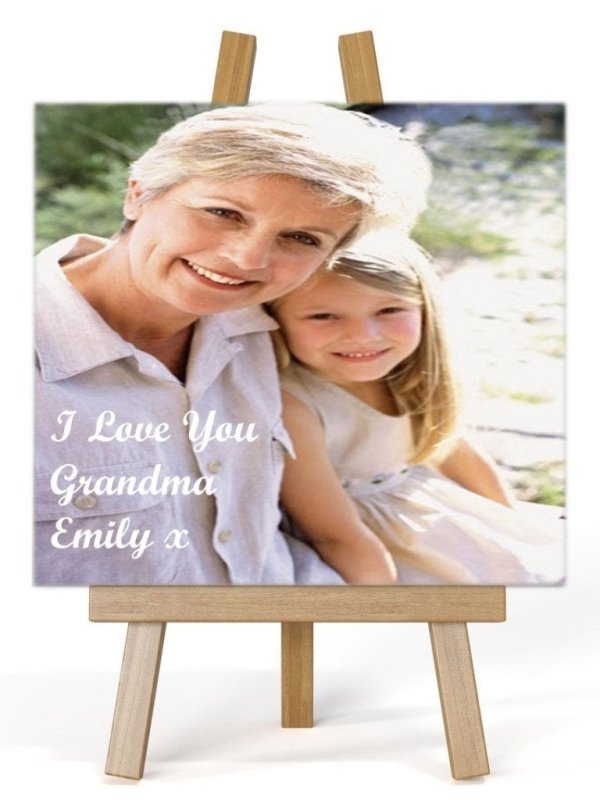 Pure Essence Greetings Personalised Photo Easel Plaque Secondary image