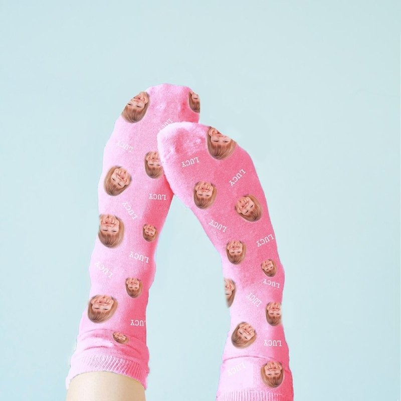 Pure Essence Greetings Personalised Photo Socks - Men's Socks - British D'sire