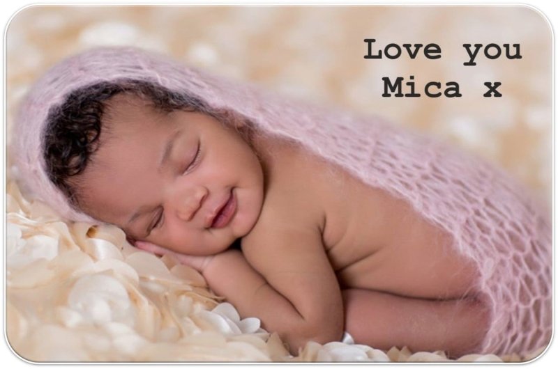 Pure Essence Greetings Personalised Photo Wallet Card With a Personalised Message - Wallet Cards - British D'sire