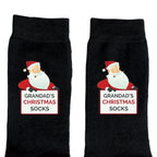 Pure Essence Greetings Personalised Santa Claus Christmas Socks - Mens Socks - British D'sire