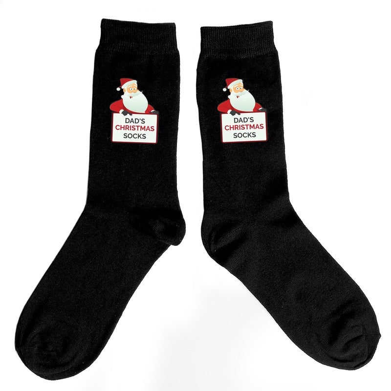 Pure Essence Greetings Personalised Santa Claus Christmas Socks Secondary image