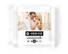 Pure Essence Greetings Personalised Scan and Play Photo Acrylic Plaque - Signs & Plaques - British D'sire