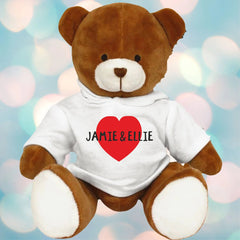 Pure Essence Greetings Personalized Hoodie Teddy Bear | Soft Toy - Stuffed & Plush Animals - British D'sire