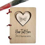 Pure Essence Greetings Personalized Wood Card Own Image & Text - Personalised Gifts - British D'sire