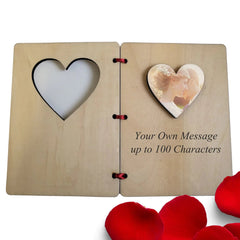 Pure Essence Greetings Personalized Wood Card Own Image & Text - Personalised Gifts - British D'sire