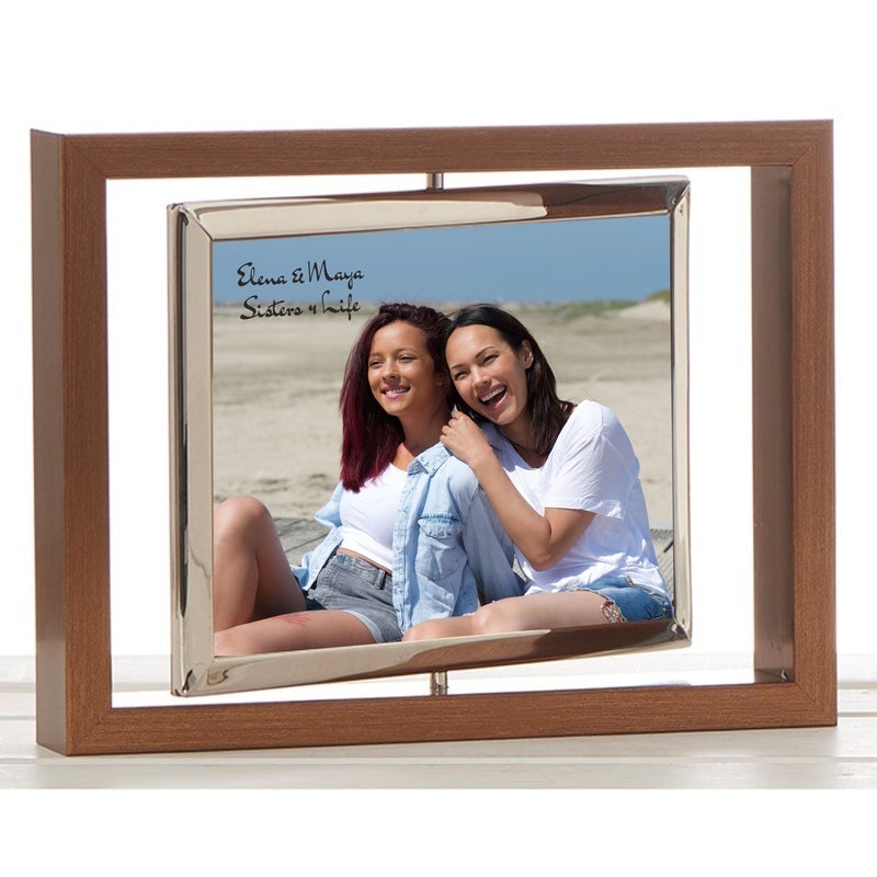 Pure Essence Greetings Sister Rotating Personalised Framed Quote - Housings & Frames - British D'sire
