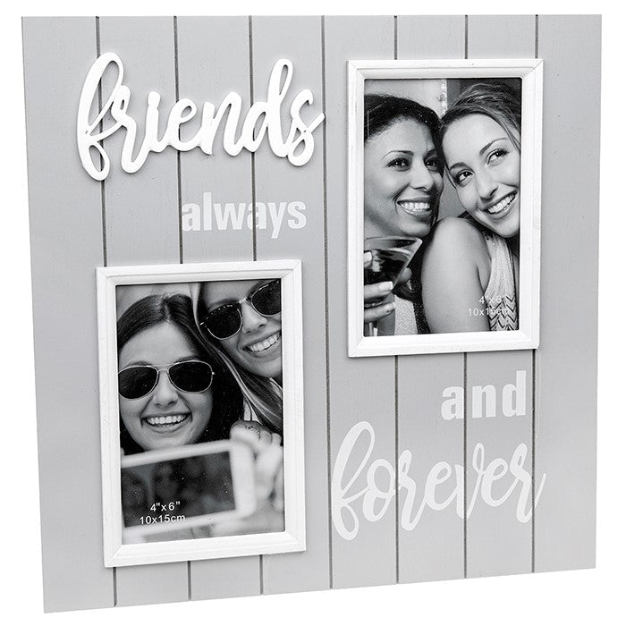 Pure Essence Greetings Soft Double Collage Frame (Grey) - Housings & Frames - British D'sire