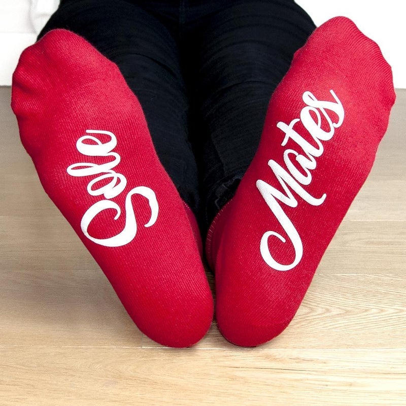 Pure Essence Greetings Sole Mates Personalised Socks - Womens Socks - British D'sire Main image
