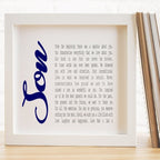 Pure Essence Greetings Son Personalised Poem Print Framed/Unframed - Housings & Frames - British D'sire