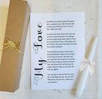 Pure Essence Greetings The One Personalized Love Poem Scroll - Personalised Gifts - British D'sire