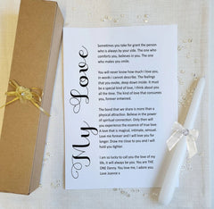 Pure Essence Greetings The One Personalized Love Poem Scroll - Personalised Gifts - British D'sire