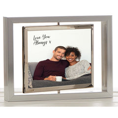 Pure Essence Greetings True Love Rotating Personalised Photo Frame - Housings & Frames - British D'sire