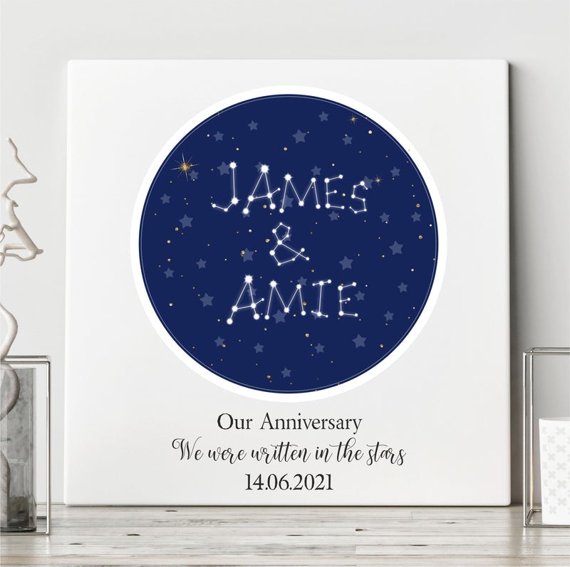 Pure Essence Greetings Written in the Stars Personalised Ceramic Love Plaque - Signs & Plaques - British D'sire