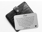 Pure Essence Greetings You Are My World Personalised Dad Wallet Card - Wallet Cards - British D'sire