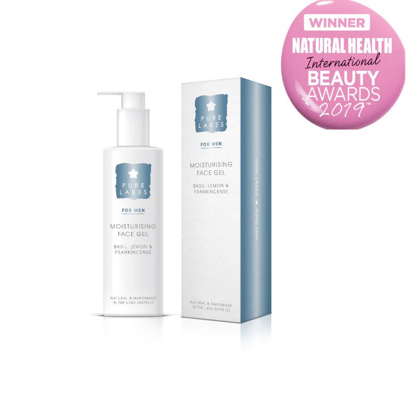 Pure Lakes Basil, Lemon & Frankincense Facial Moisturising Gel 250ml - Face Care - British D'sire Main image