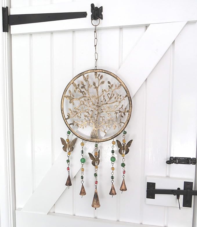 Purity Style Tree of Life Hanging Windchime/Mobile with Bells, Beads and Butterflies Secondary image