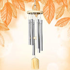 QMAHA Outdoor Wind Chimes, Metal 6 Tubes Wind Chimes for Outdoor Hanging, Decorative Wind Chimes for Balcony, Garden,65 cm - British D'sire