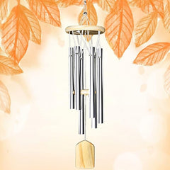 QMAHA Outdoor Wind Chimes, Metal 6 Tubes Wind Chimes for Outdoor Hanging, Decorative Wind Chimes for Balcony, Garden,65 cm - British D'sire