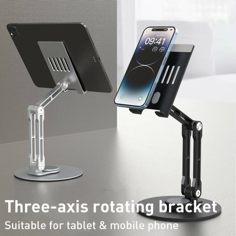 R-JUST HZ40 Mechanical Lift Tablet Desktop Stand(Black) Secondary image