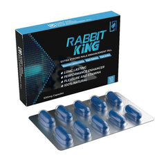Rabbit King Male Performance Enhancer Extra Strong Fast Acton Supplement 10 Capsules 500mg - Sexual Health - British D'sire