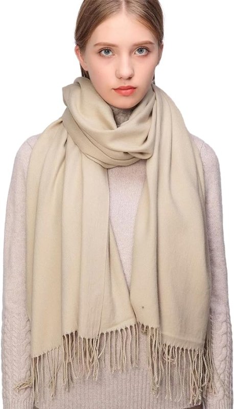 RIIQIICHY Ladies Scarves Pashmina Shawls and Wraps for Wedding Scarfs for Women Winter - Cool Women's Scarves - British D'sire