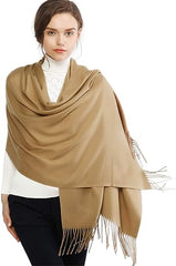 RIIQIICHY Ladies Scarves Pashmina Shawls and Wraps for Wedding Scarfs for Women Winter - Cool Women's Scarves - British D'sire