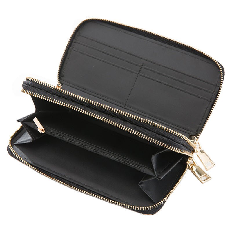 Rivolii Black & White Polyurethane Women's Wallet - Women's Wallets - British D'sire