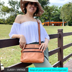 Rofozzi Hazel Leather Crossbody Bag - Womens Crossbody & Sling Bags - British D'sire