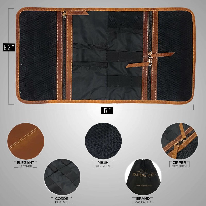 Rofozzi Sleek Tech Organiser - Tan - Mobile Cases & Covers - British D'sire