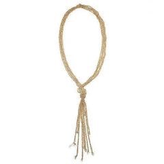 Rose Gold Lariat & Y Necklace - Necklaces - British D'sire