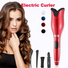 Rose-shaped Curling Iron Automatic Infrared Heating Multi-function LCD Curling Iron Digital - Hair Care & Styling - British D'sire