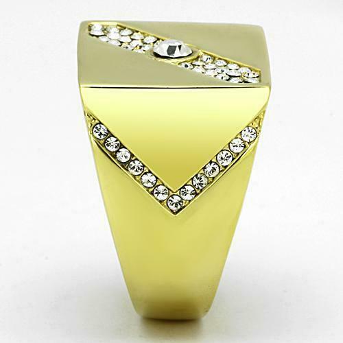 Jewellery Kingdom  Details about   Mens gold ring signet 18kt steel cz pinky classic smart classy everyday new 1066