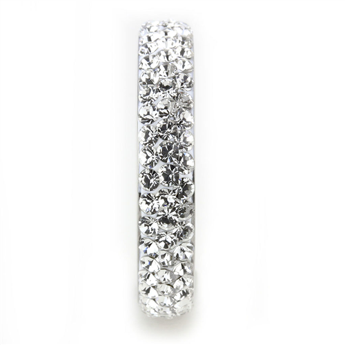 Jewellery Kingdom Ladies Stacking Band Cubic Zirconia Full Eternity Ring (Clear) - Jewelry Rings - British D'sire