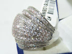 Jewellery Kingdom  Details about   Ladies silver ring cz silver dome cocktail statement super sparkling rhodium 610
