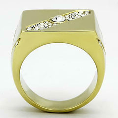 Jewellery Kingdom  Details about   Mens gold ring signet 18kt steel cz pinky classic smart classy everyday new 1066