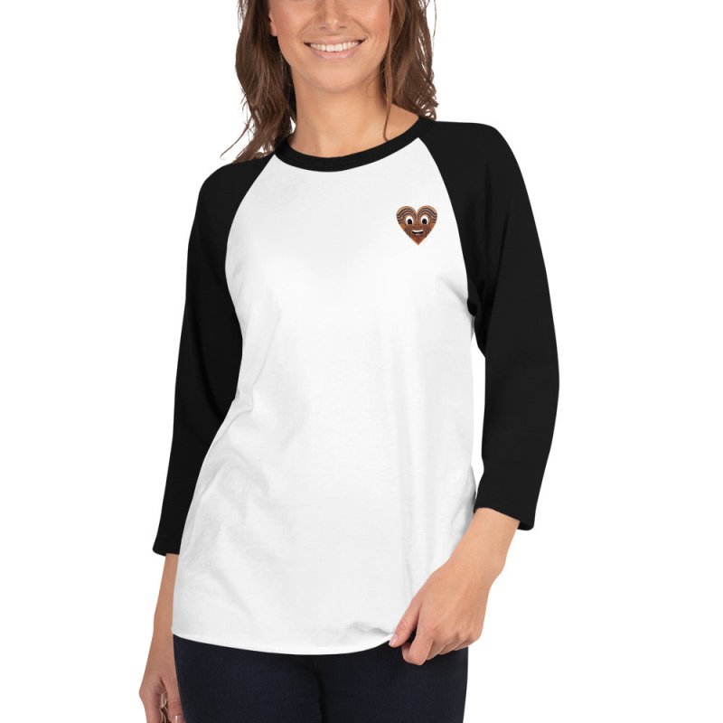 S&B 3/4 Raglan Sleeve Māori T-shirt For Women - Women's T-Shirts & Shirts - British D'sire