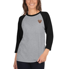 S&B 3/4 Raglan Sleeve Māori T-shirt For Women - Women's T-Shirts & Shirts - British D'sire