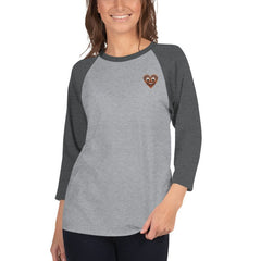 S&B 3/4 Raglan Sleeve Māori T-shirt For Women - Women's T-Shirts & Shirts - British D'sire