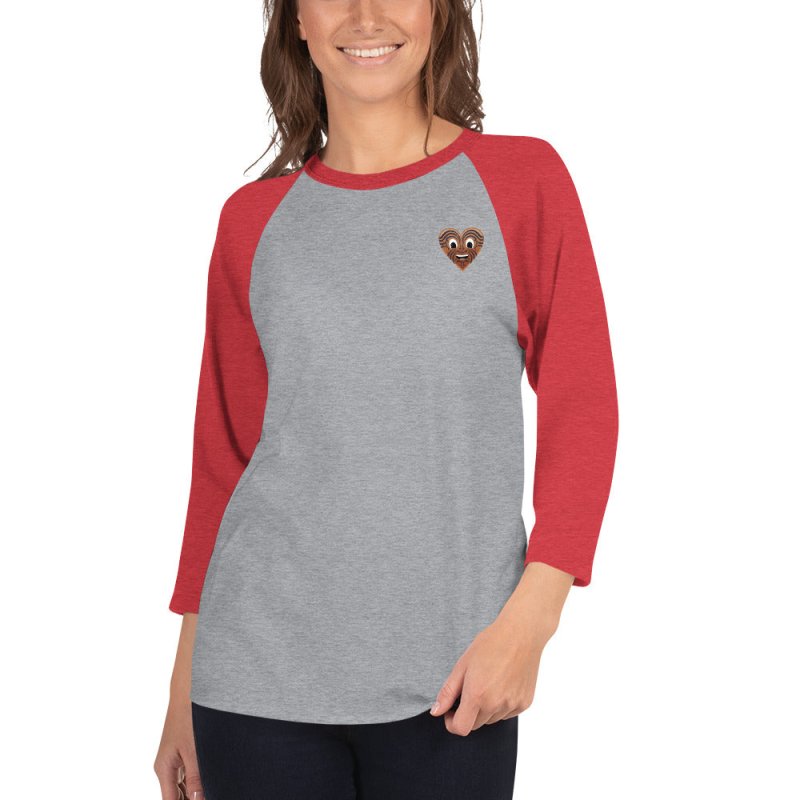 S&B 3/4 Raglan Sleeve Māori T-shirt For Women - Women's T-Shirts & Shirts - British D'sire