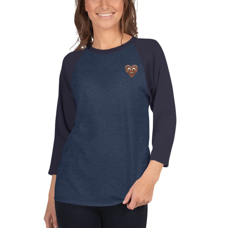 S&B 3/4 Raglan Sleeve Māori T-shirt For Women - Women's T-Shirts & Shirts - British D'sire Main image