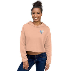 S&B Crop Top Diamond Heart Sweatshirt Hoodie - Women's Hoodies & Sweatshirts - British D'sire