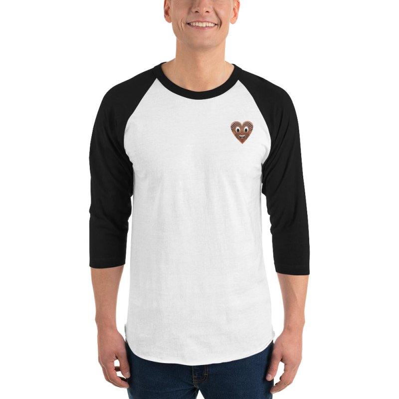 S&B Heart Maori 3/4 Raglan Sleeve T-Shirt Sweatshirt - Men's Hoodies & Sweatshirts - British D'sire