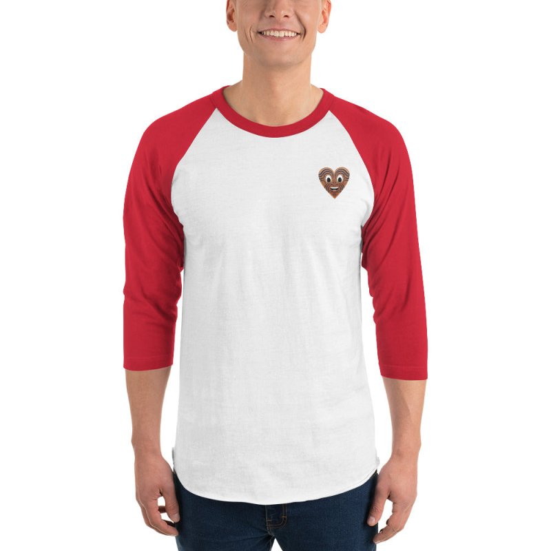 S&B Heart Maori 3/4 Raglan Sleeve T-Shirt Sweatshirt - Men's Hoodies & Sweatshirts - British D'sire