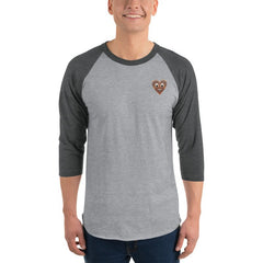 S&B Heart Maori 3/4 Raglan Sleeve T-Shirt Sweatshirt - Men's Hoodies & Sweatshirts - British D'sire