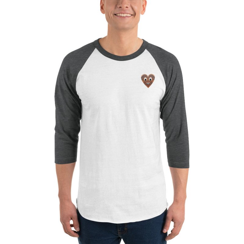 S&B Heart Maori 3/4 Raglan Sleeve T-Shirt Sweatshirt - Men's Hoodies & Sweatshirts - British D'sire