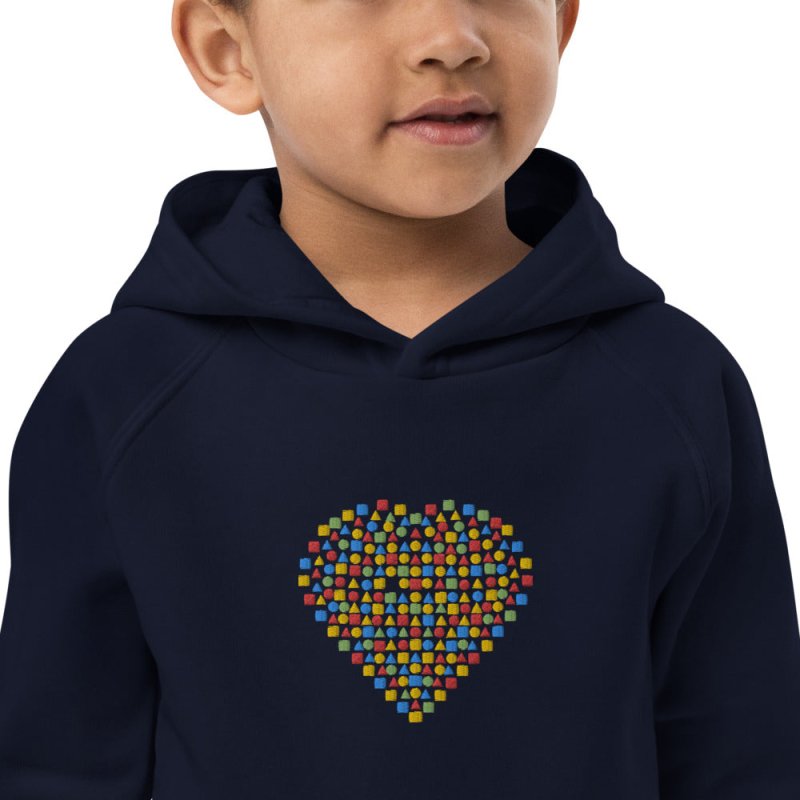 S&B Kids Heart Organic Cotton Sweatshirt - Kids Hoodies and Sweatshirts - British D'sire
