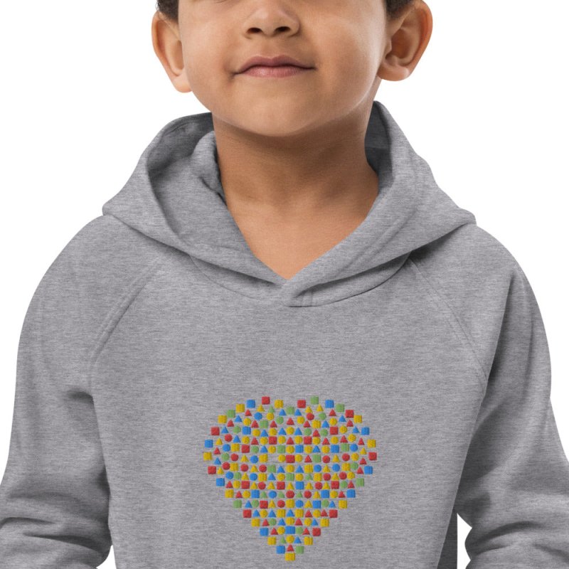 S&B Kids Heart Organic Cotton Sweatshirt - Kids Hoodies and Sweatshirts - British D'sire