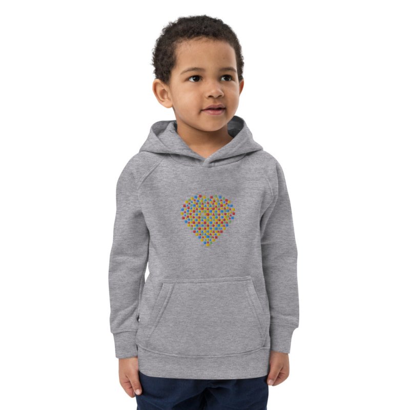 S&B Kids Heart Organic Cotton Sweatshirt - Kids Hoodies and Sweatshirts - British D'sire